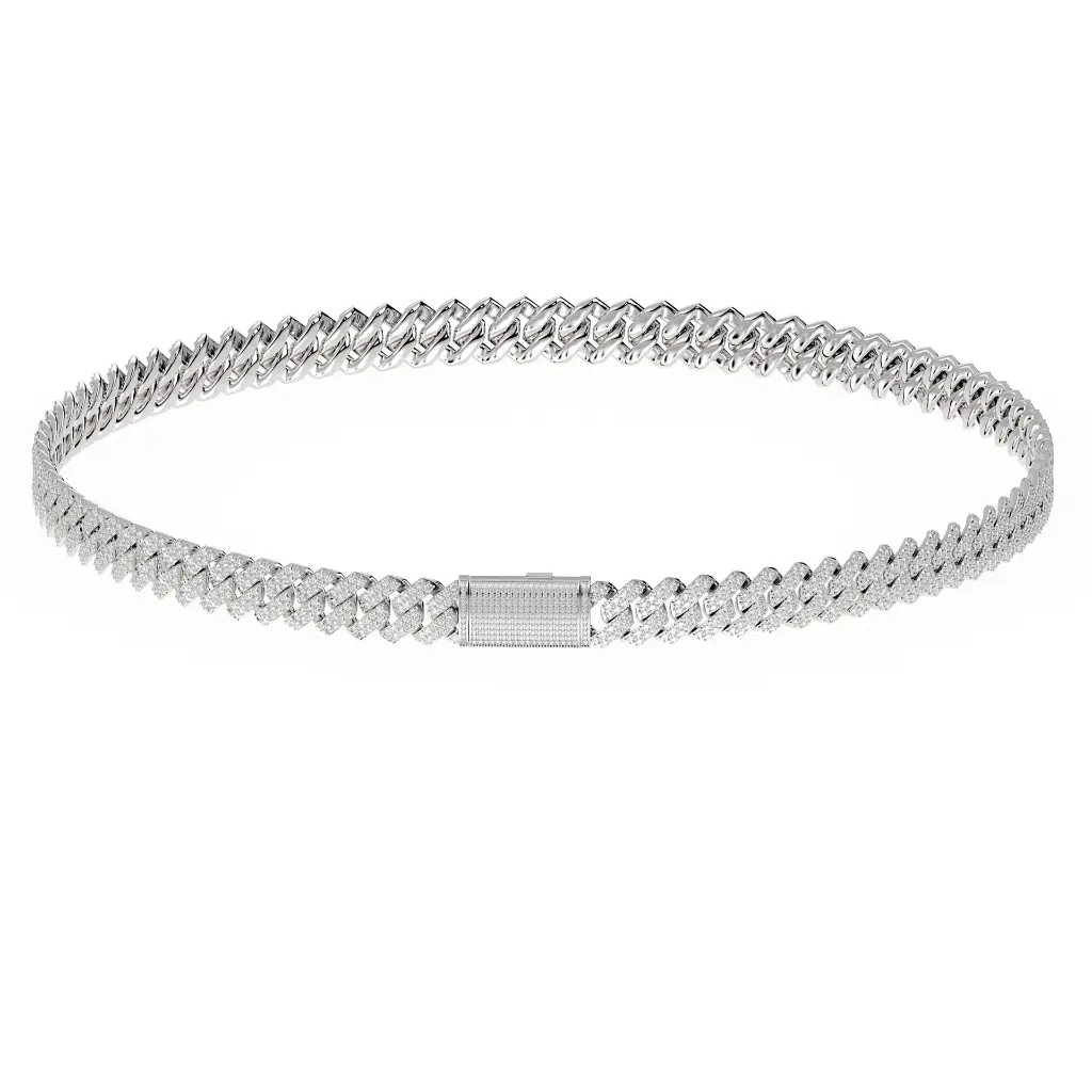 Hiphop Double Rows Cuban Necklace - V4.webp