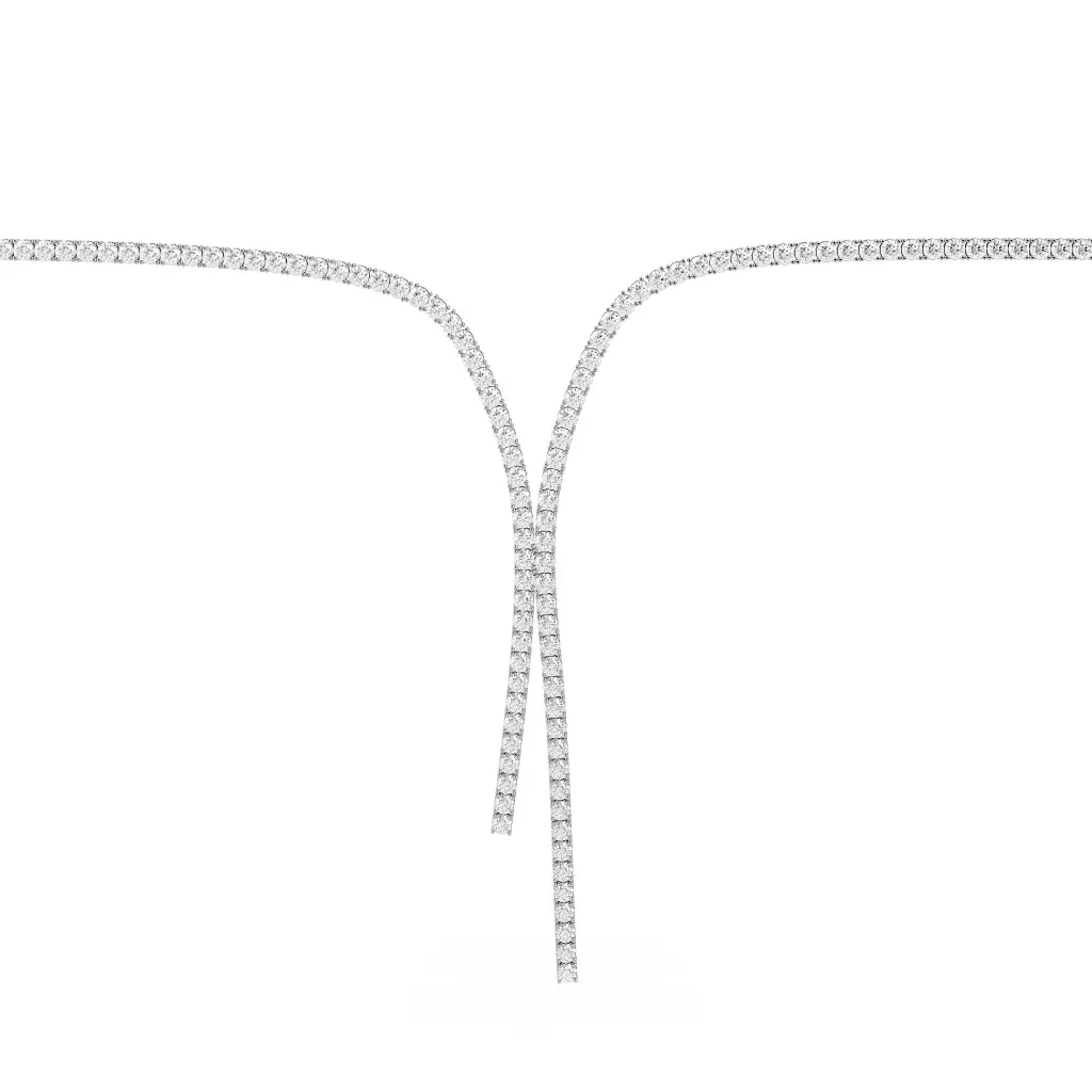 KNOBSPIN Moissanite Tennis Necklace - V1.webp