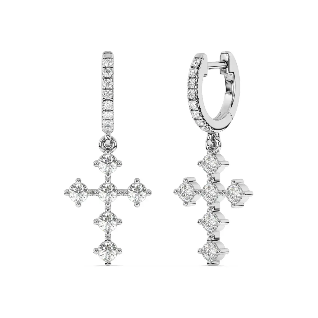 [P20000301] Cross Earrings