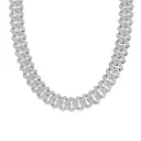 Hiphop Double Rows Cuban Necklace