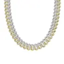 2-Tone Hiphop Cuban Necklace